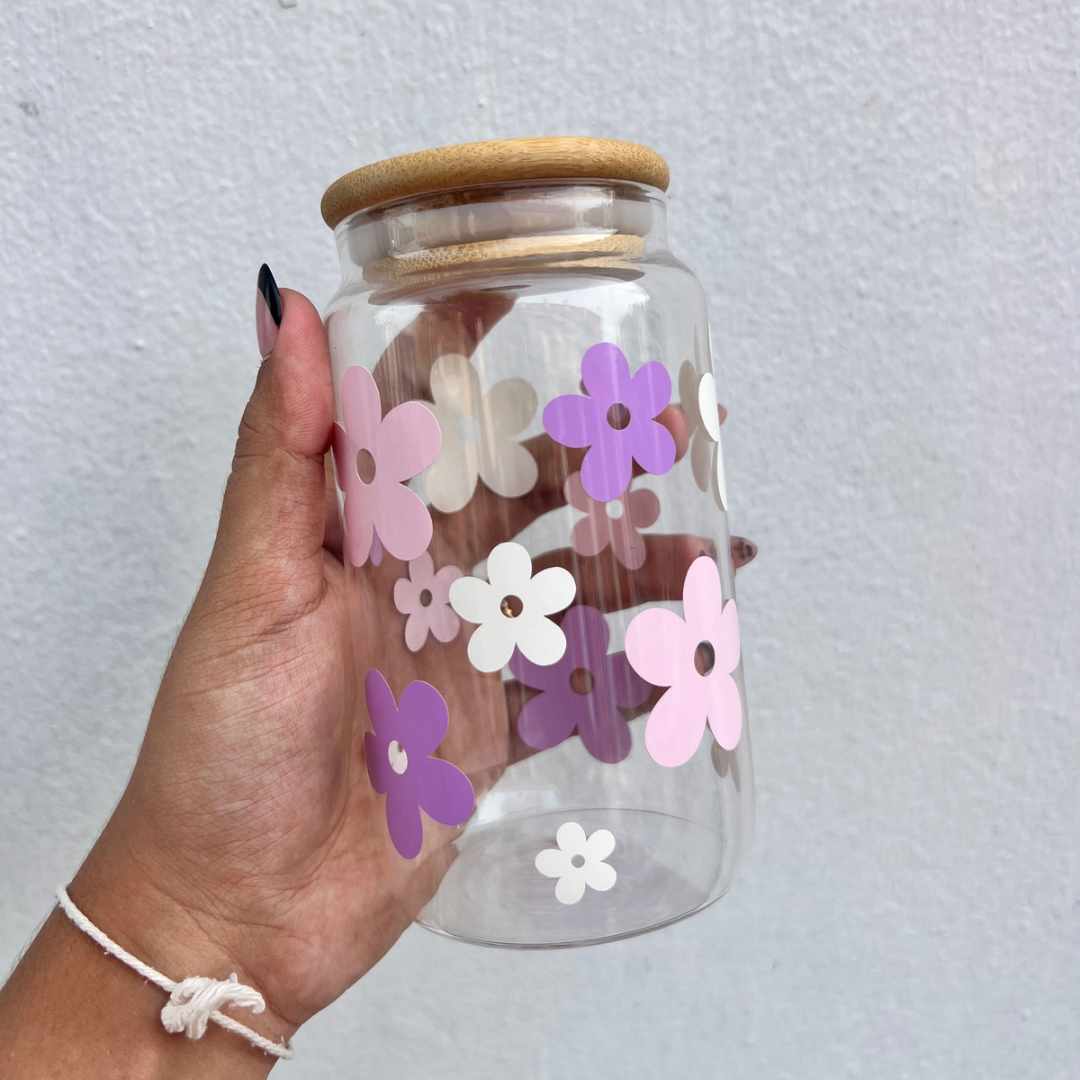 Pastel Flowers | Bamboo Tumbler