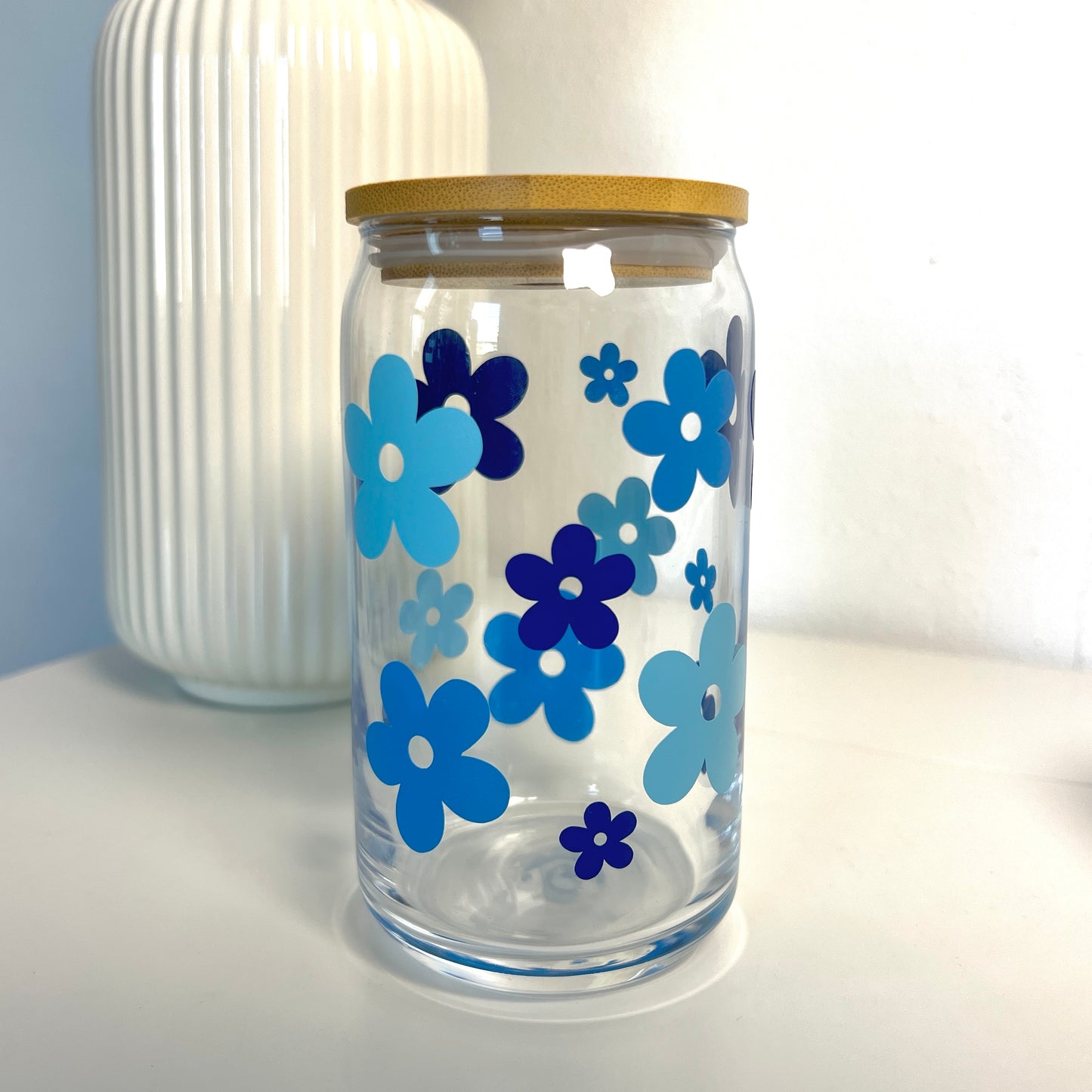 Blue Flowers | Bamboo Tumbler