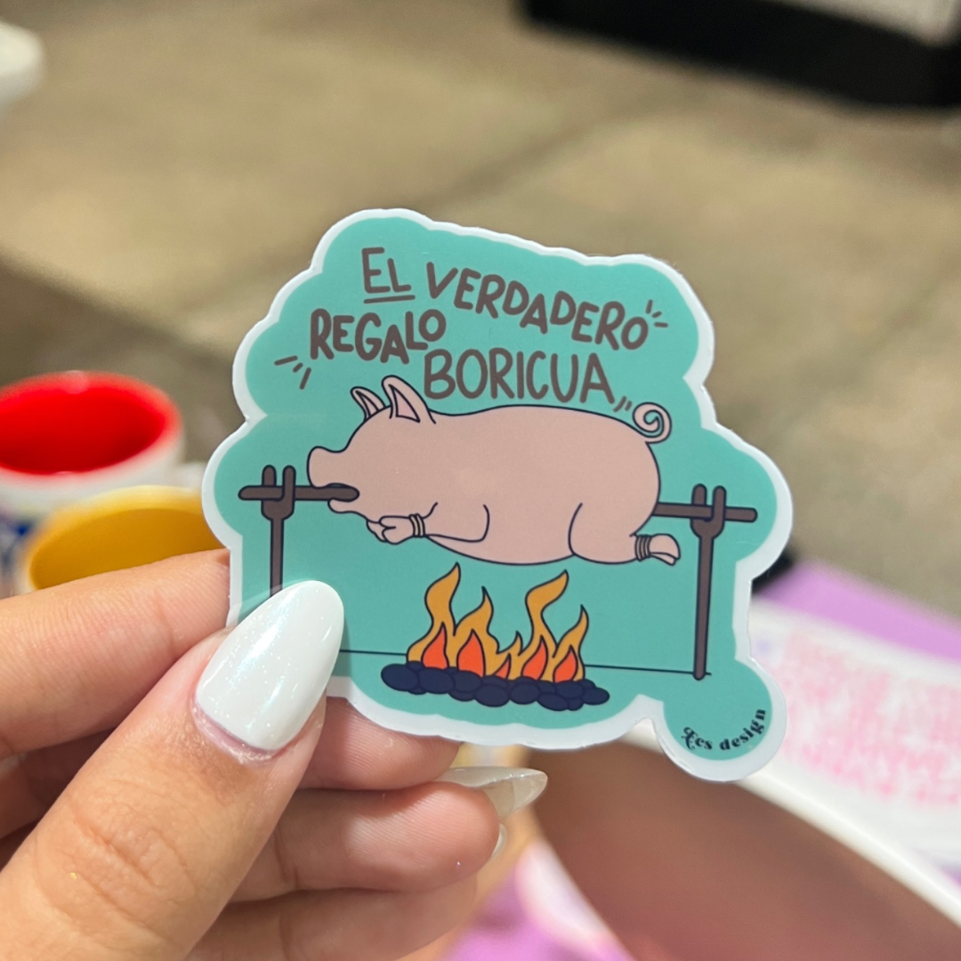 El verdadero regalo boricua | Premium Sticker