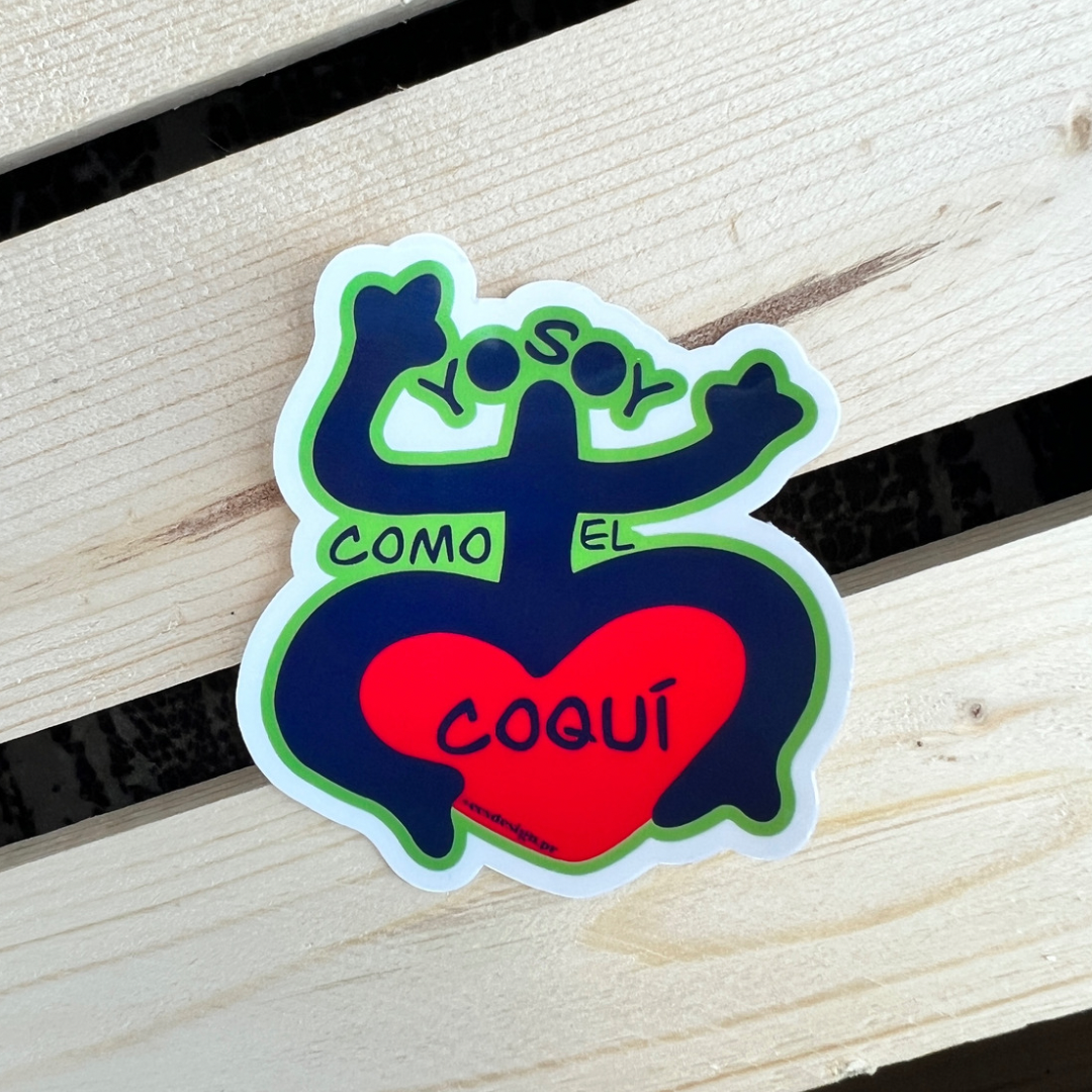 Yo soy como el coquí | Premium Sticker