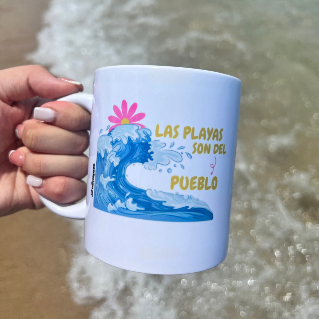 Las Playas son del Pueblo | Taza Sublimada