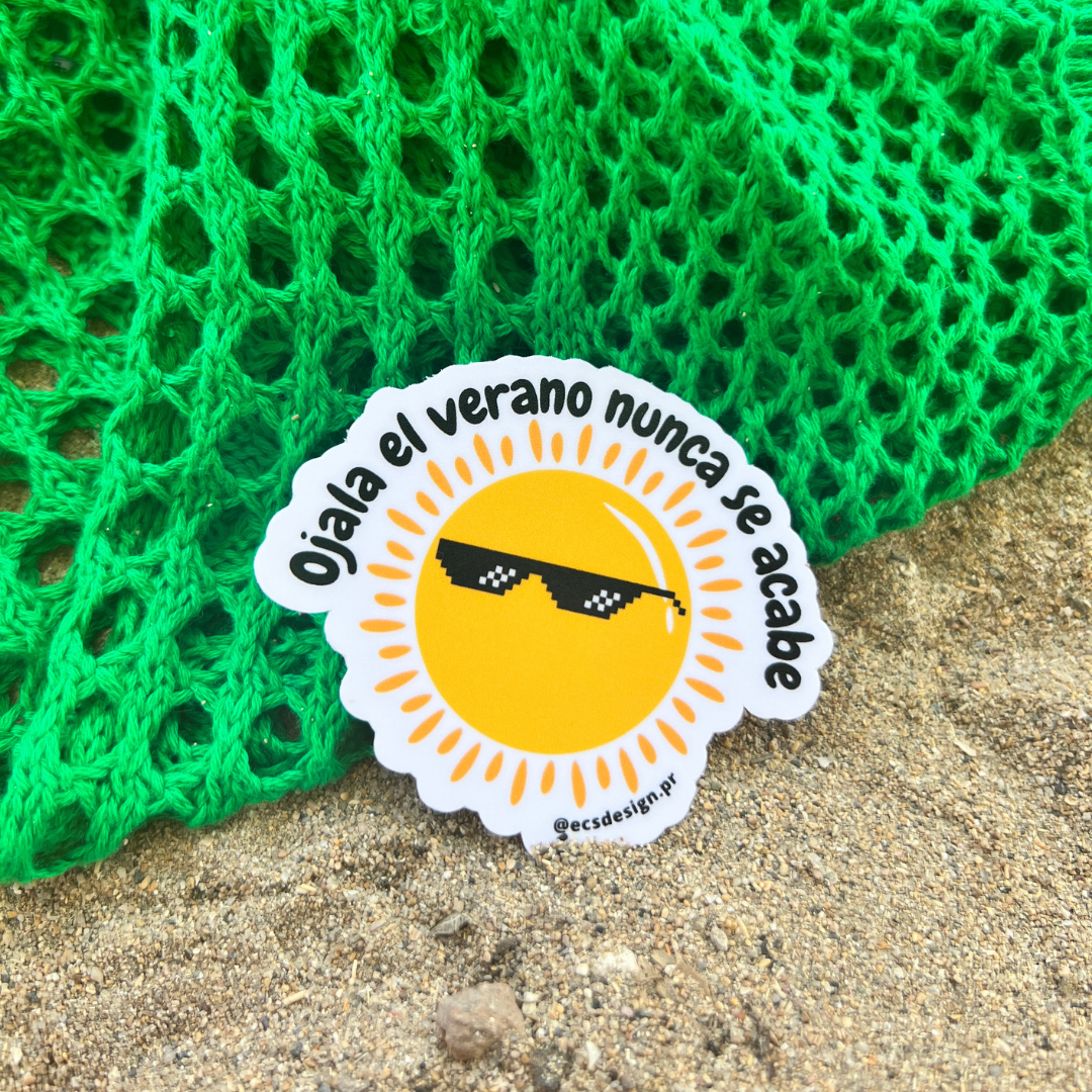 Ojalá en verano nunca se acabe | Premium Sticker