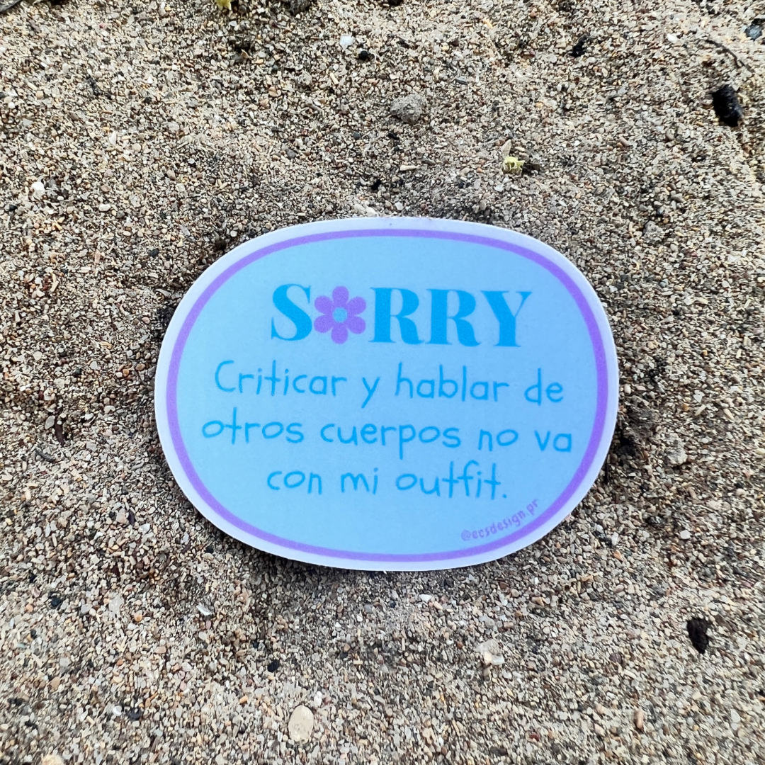 No va con mi outfit | Premium Sticker