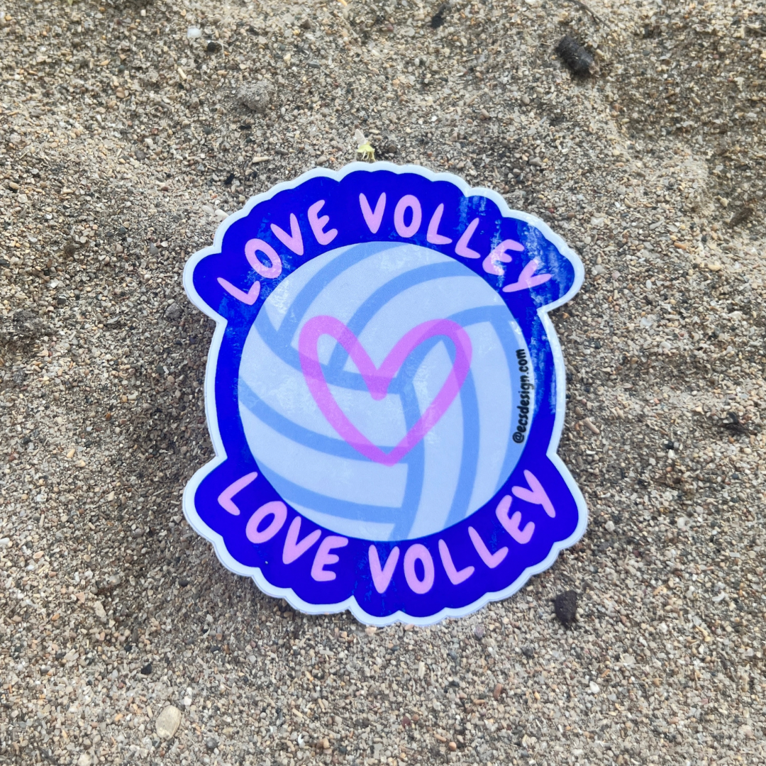 Love Volley | Premium Sticker