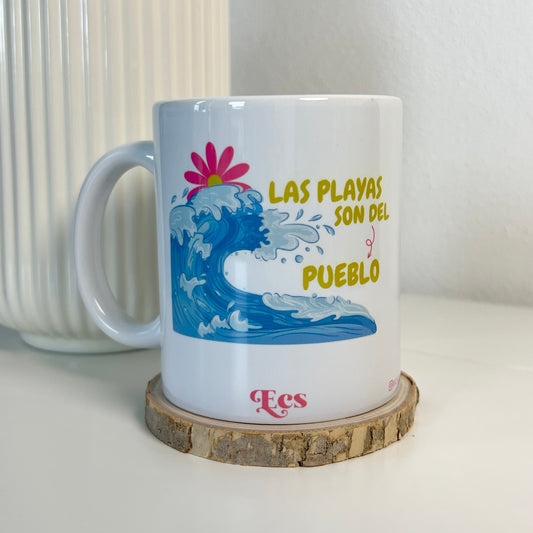 Las Playas son del Pueblo | Taza Sublimada