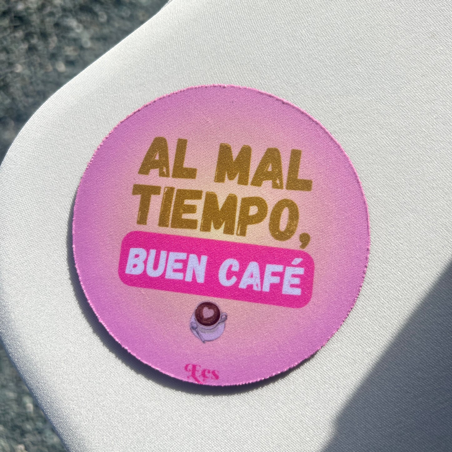 Al mal tiempo, buen café | Porta vaso