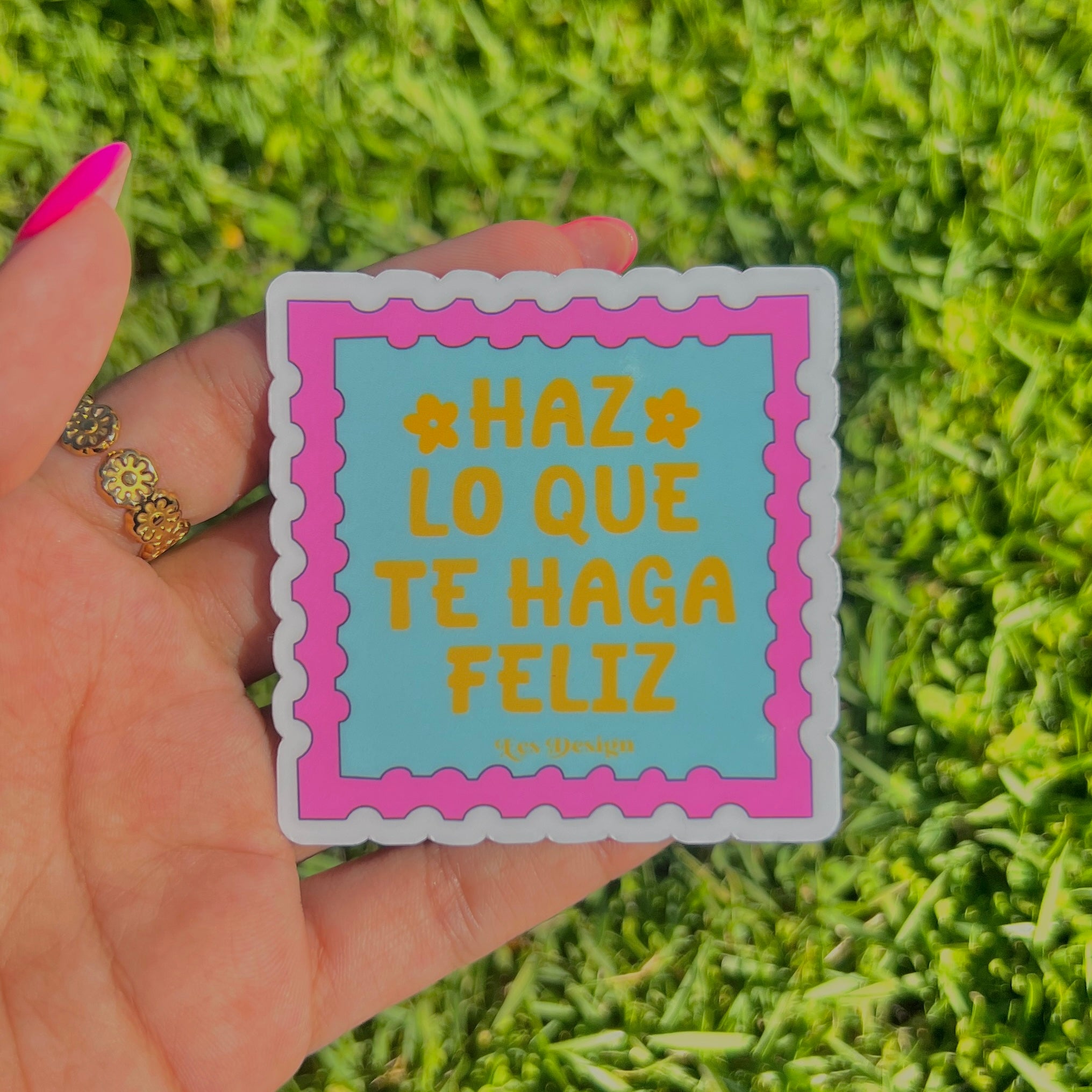 Haz lo que te haga feliz | Premium Sticker