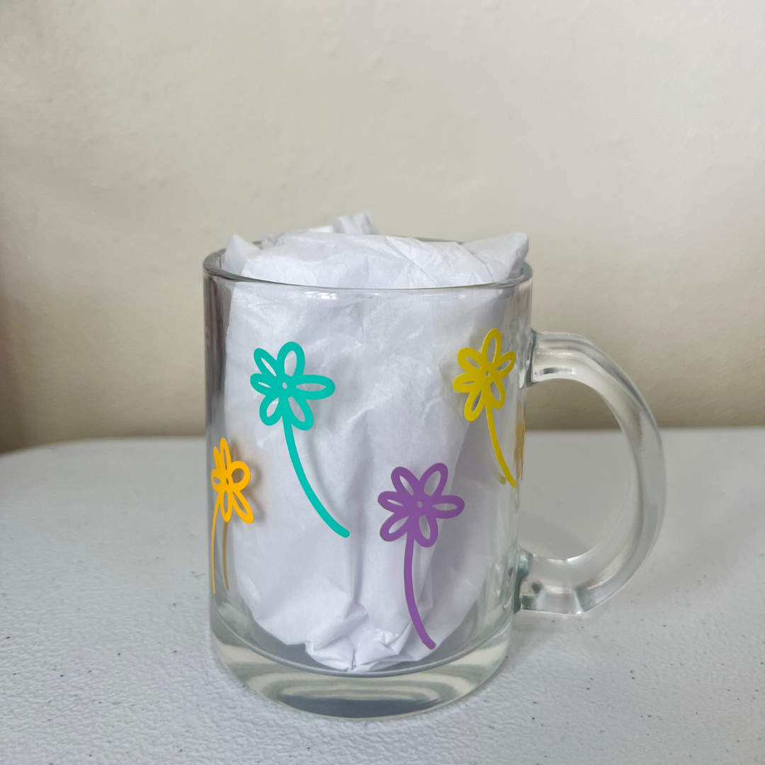 Flower Clear Mug