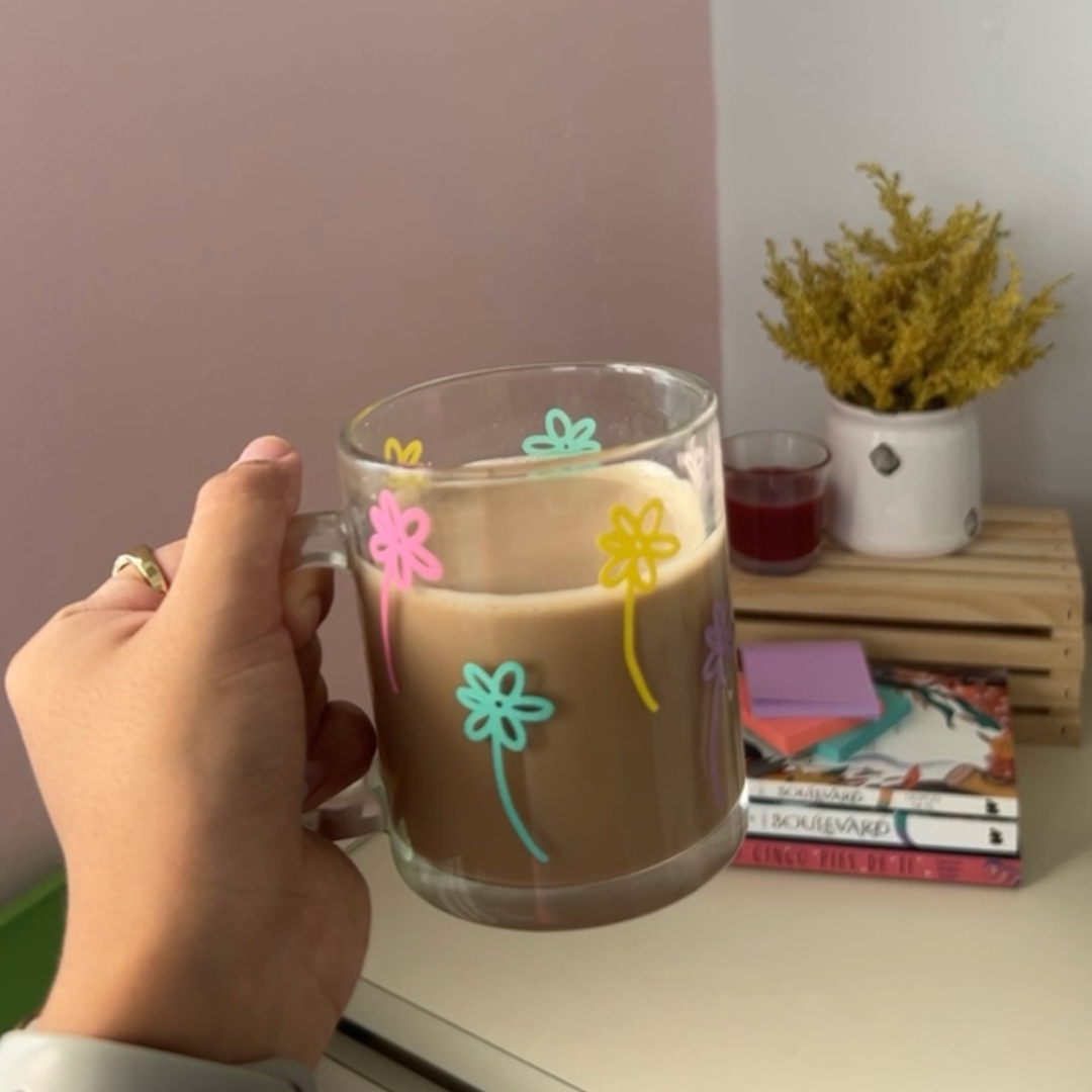 Flower Clear Mug