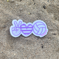 Peace Love Volley | Premium Sticker