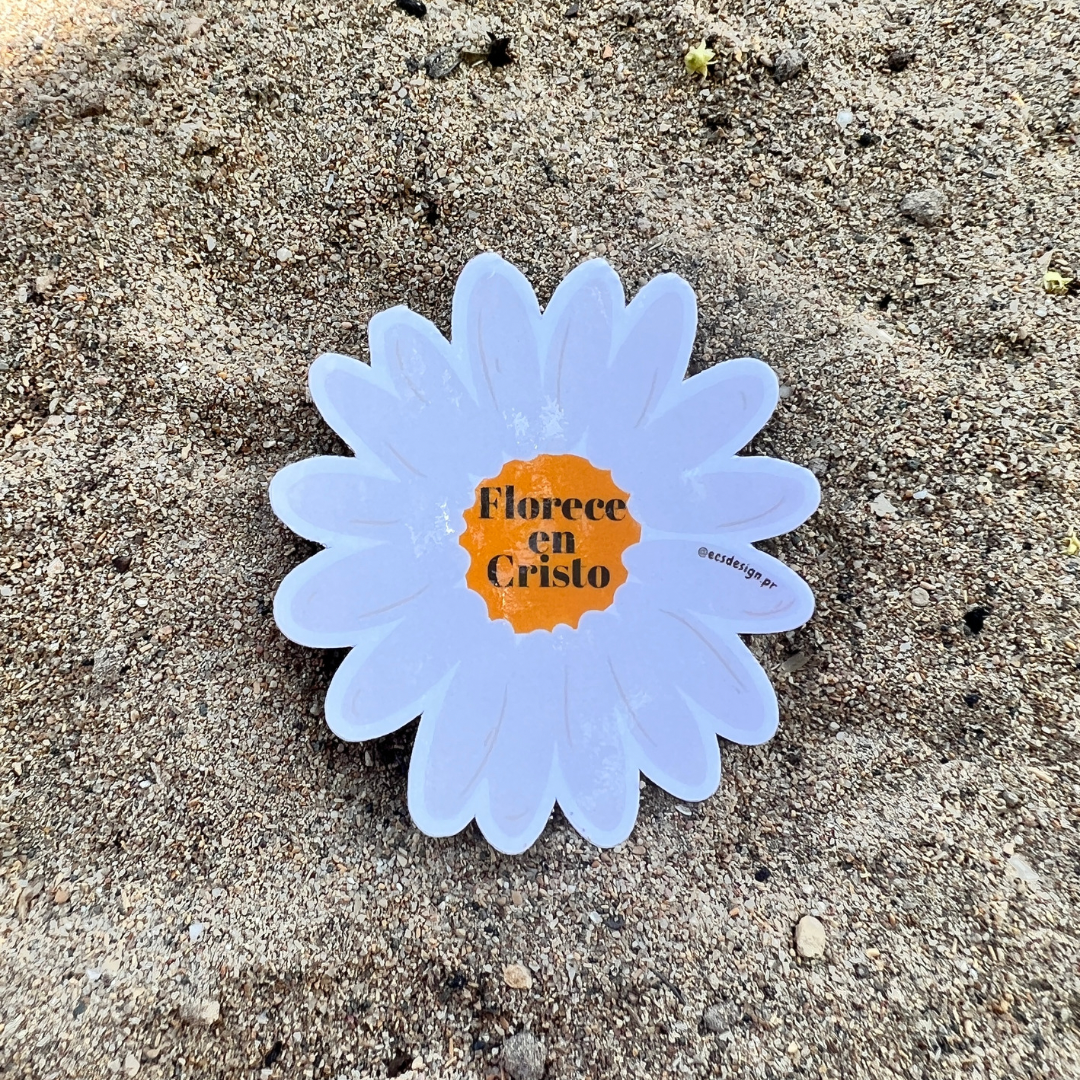Florece en Cristo | Premium Sticker